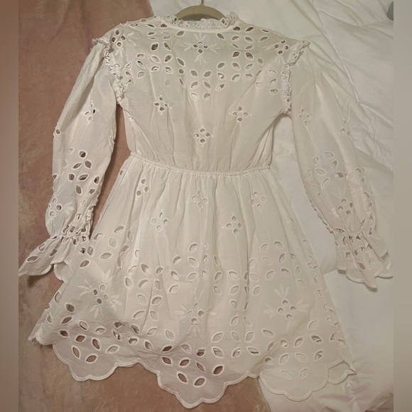 White Saylor Eyelet dress. Size XS - Picture 4 of 4
